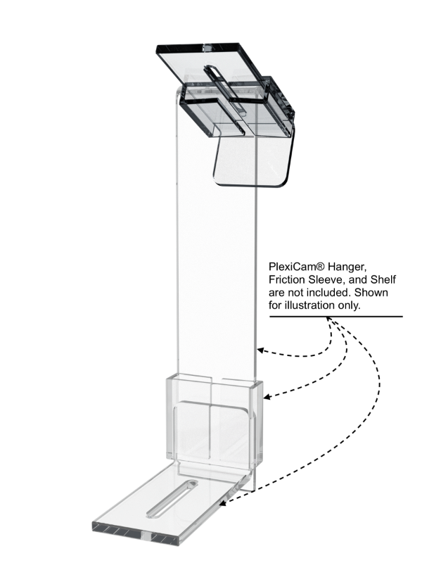 PlexiCam Clamp For Extra Deep Screens
